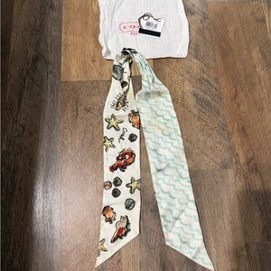 Coach Sea Life Nautical Pattern Scarf - Twilly